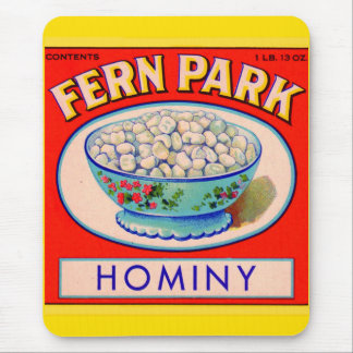 1930s Fern Park hominy grits label Mouse Pad