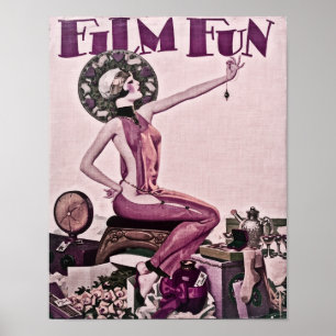1930's Film Fun Flapper Magazine Cover Poster