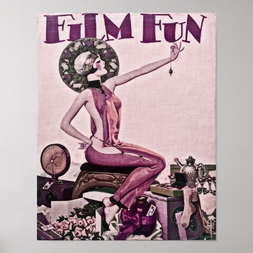 1930s Film Fun Flapper Magazine Cover Poster