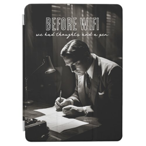 1930s Film_Noir _ Before WiFi _ Thoughts And Pen iPad Air Cover