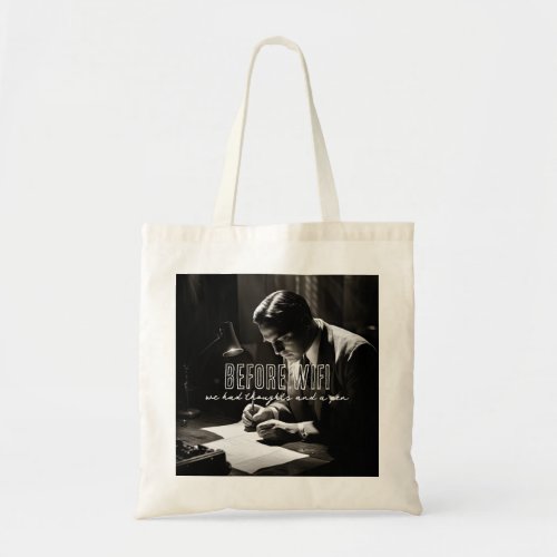 1930s Film_Noir _ Before WiFi _ Thoughts And Pen Tote Bag