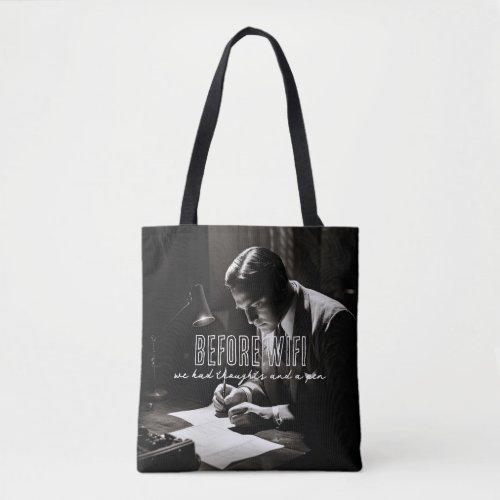 1930s Film_Noir _ Before WiFi _ Thoughts And Pen Tote Bag