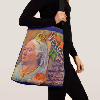 1930s fruit crate label Victoria brand oranges Crossbody Bag