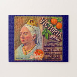 1930s fruit crate label Victoria brand oranges Jigsaw Puzzle