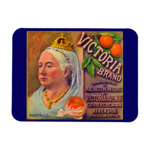 1930s fruit crate label Victoria brand oranges Magnet