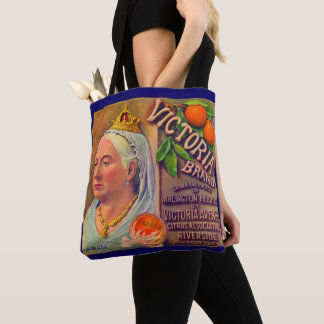 1930s fruit crate label Victoria brand oranges Tote Bag