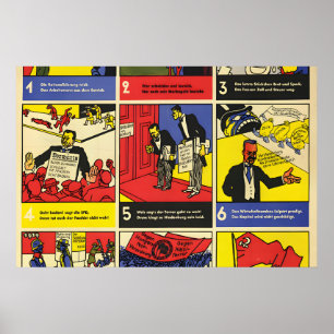 1930s German KPD Election Poster Against fascism