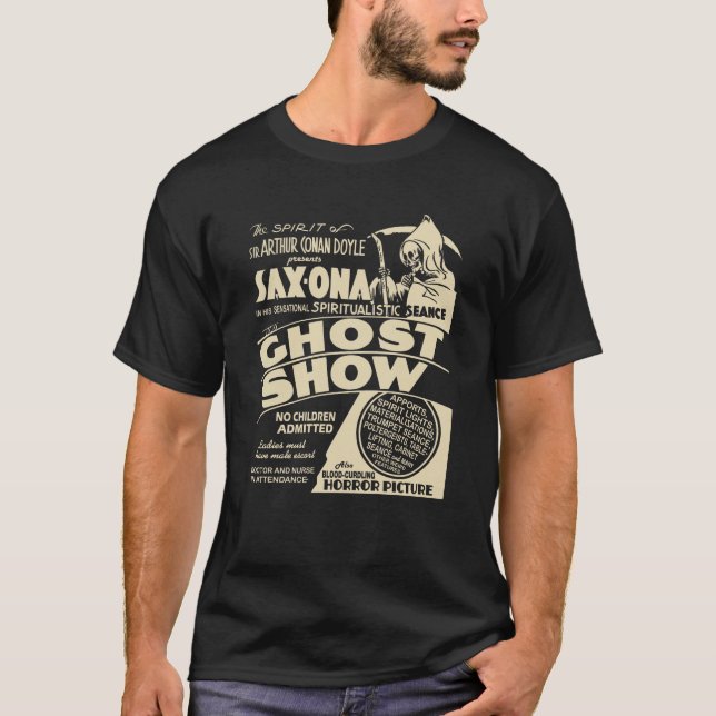 1930s "Ghost Show" Spook Show Poster T-Shirt (Front)