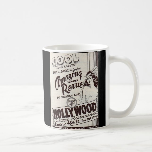 1930s Hollywood Cabaret Restaurant ad Coffee Mug (Right)