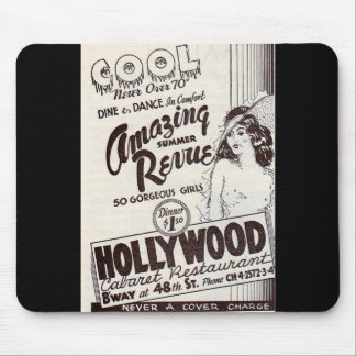 1930s Hollywood Cabaret Restaurant ad Mouse Pad