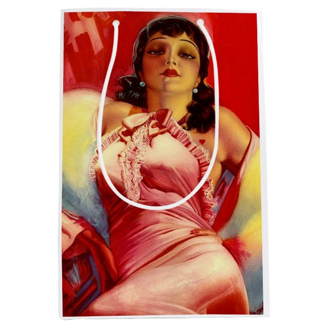 1930s hottie print medium gift bag (Front)