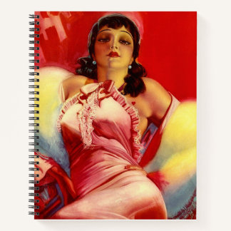 1930s hottie print notebook