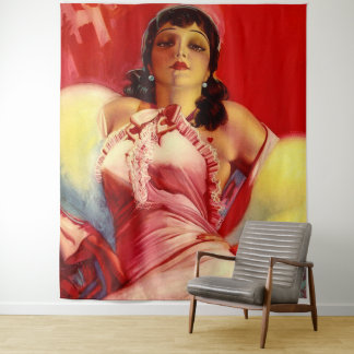 1930s hottie print tapestry