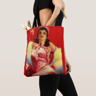 1930s hottie print tote bag