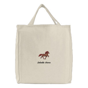 1930's Icelandic Embroidery Embroidered Tote Bag