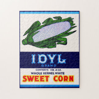 1930s Idyl Sweet Corn label Jigsaw Puzzle