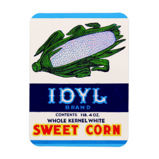 1930s Idyl Sweet Corn label Magnet