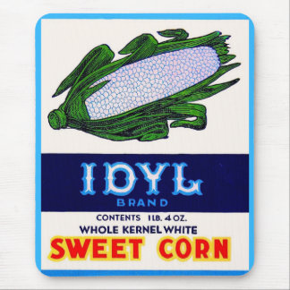 1930s Idyl Sweet Corn label Mouse Pad