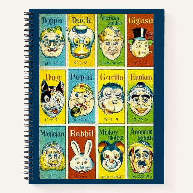 1930s Japanese game card Notebook (Front)