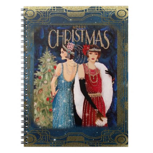 1930s Ladies Christmas Art       Notebook