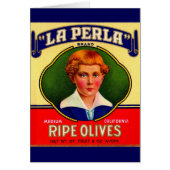 1930s LaPerla Olives label (Front)