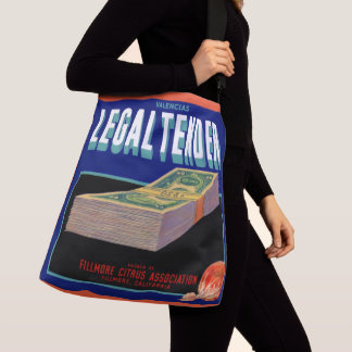 1930s Legal Tender orange crate label Crossbody Bag