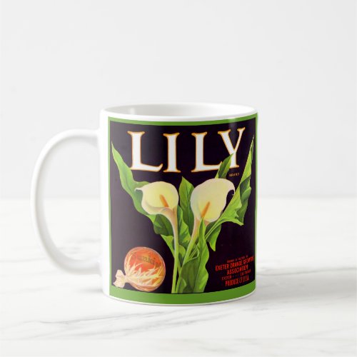 1930s Lily orange crate label