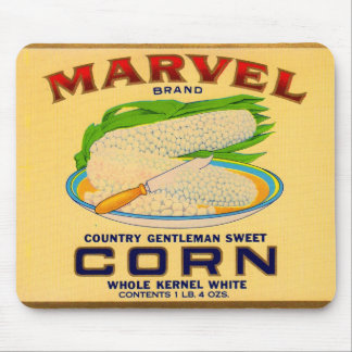 1930s Marvel canned corn label Mouse Pad