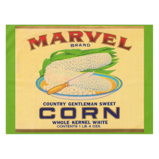 1930s Marvel canned corn label Tablecloth