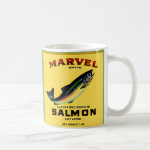 1930s Marvel salmon can label Coffee Mug