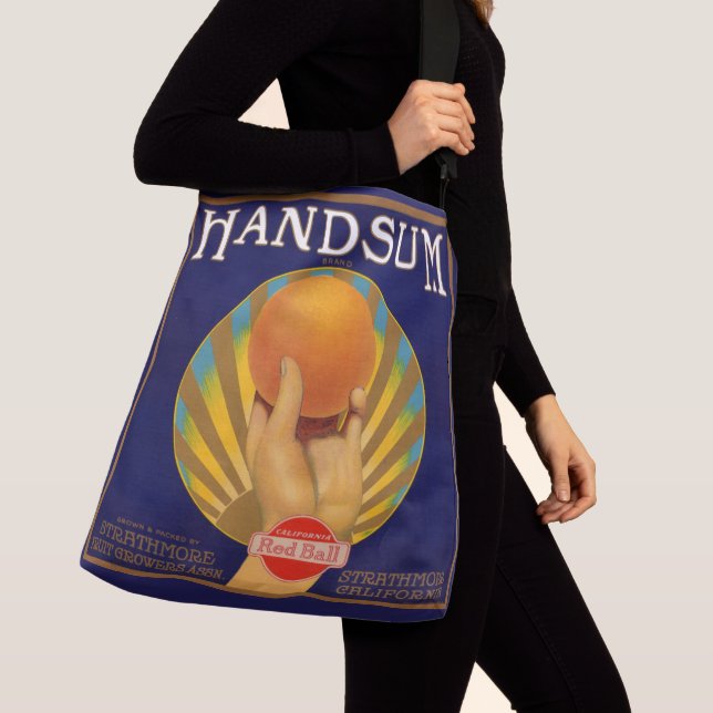 1930s orange crate label Handsum Crossbody Bag (Close Up)