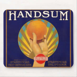 1930s orange crate label Handsum Mouse Pad