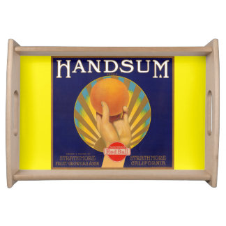 1930s orange crate label Handsum Serving Tray
