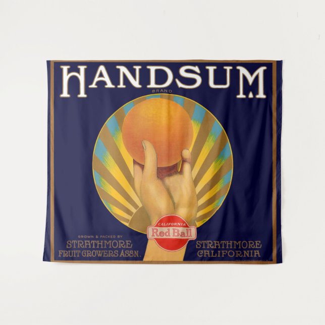 1930s orange crate label Handsum Tapestry (Front (Horizontal))