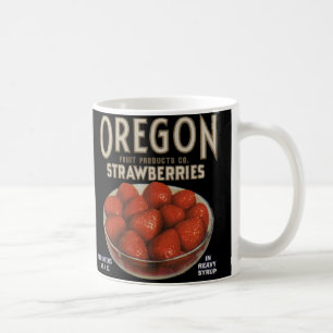 1930s Oregon Strawberries label print Coffee Mug