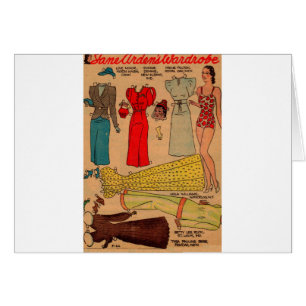 1930s paper dolls slinky white dress and more