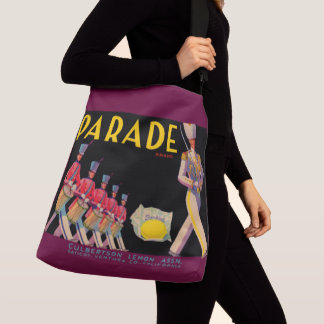 1930s Parade lemon crate label Crossbody Bag