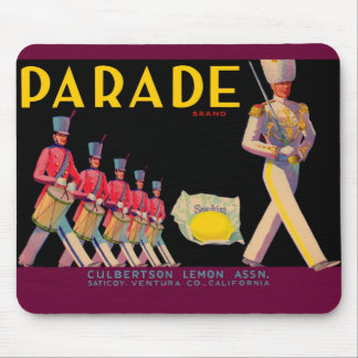 1930s Parade lemon crate label Mouse Pad
