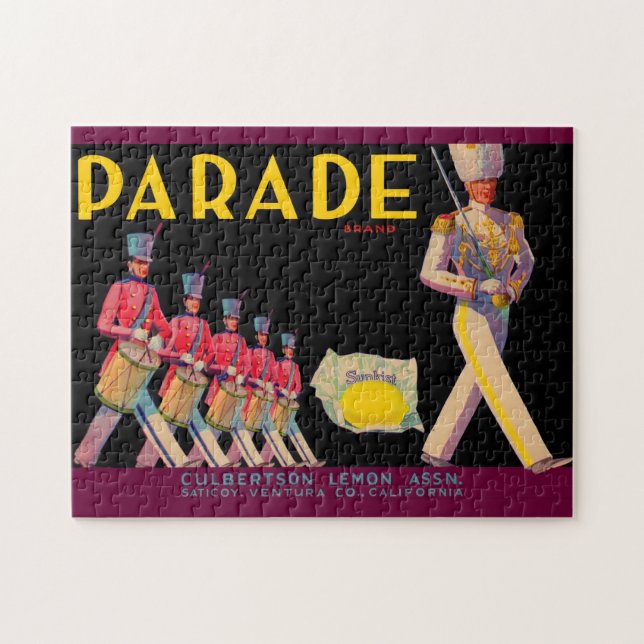 1930s Parade lemon crate label print Jigsaw Puzzle (Horizontal)