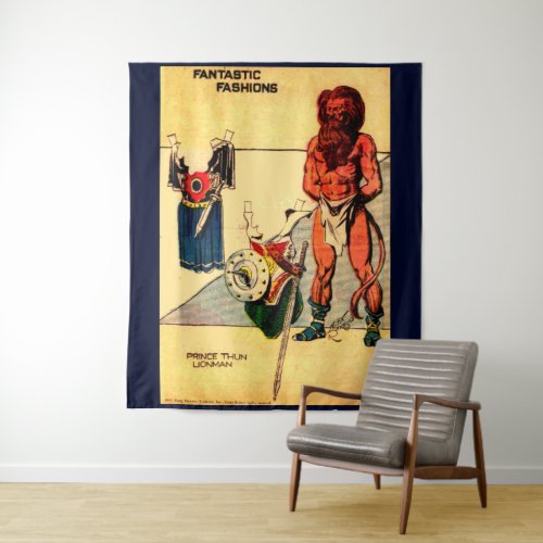 1930s Prince Thun Lion Man paper doll Flash Gordon Tapestry