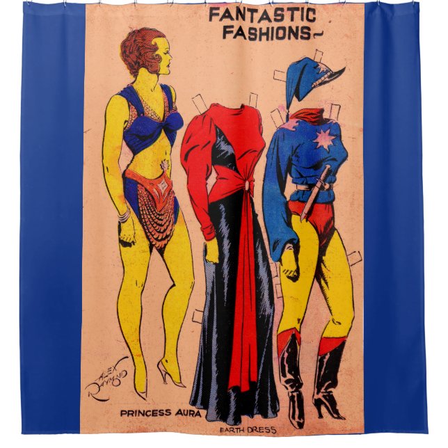 1930s Princess Aura from Flash Gordon no. 2 Shower Curtain (Front)