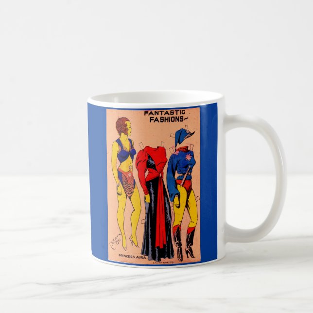 1930s Princess Aura paper dolls Flash Gordon no. 1 Coffee Mug (Right)