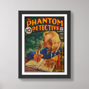 1930S PULP MAGAZINE COVER ART FRAMED ART