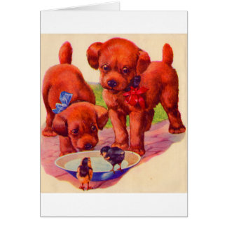 1930s puppies and birds cards
