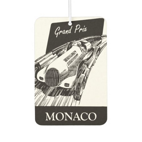 1930s Race Car Vintage Retro Grand Prix Monaco Air Freshener