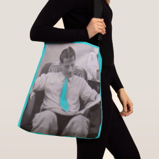 1930s reading the paper crossbody bag