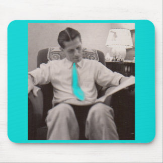 1930s reading the paper mouse pad
