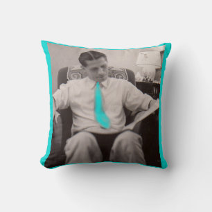 1930s reading the paper throw pillow