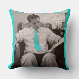 1930s reading the paper throw pillow