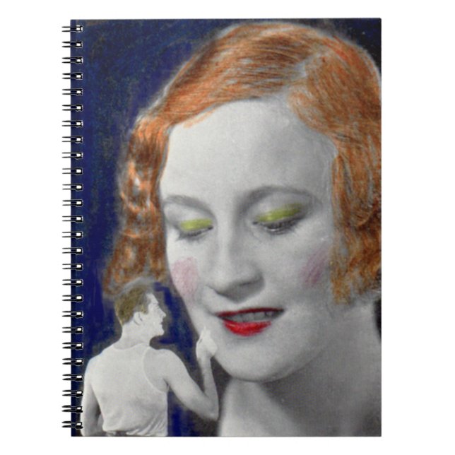 1930s redhead woman and her teeny tiny husband notebook (Front)
